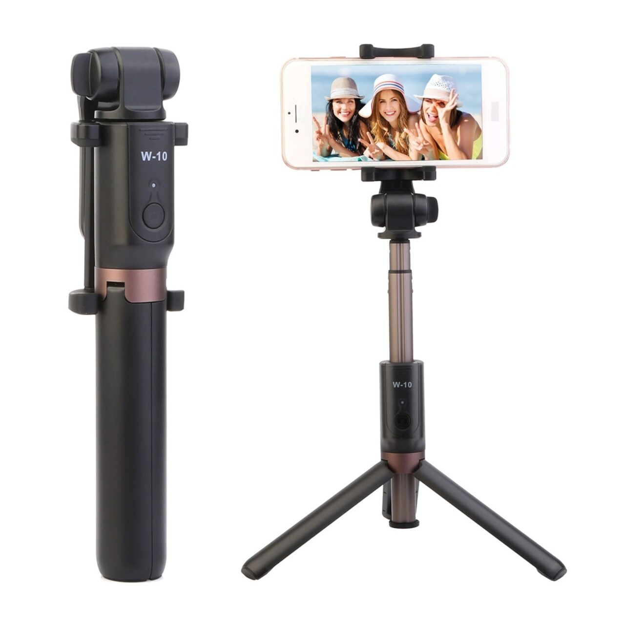 Wireless Selfie Stick Extendable Phone Camera Stick Tripod With Detachable Rechargeable Remote Shutter